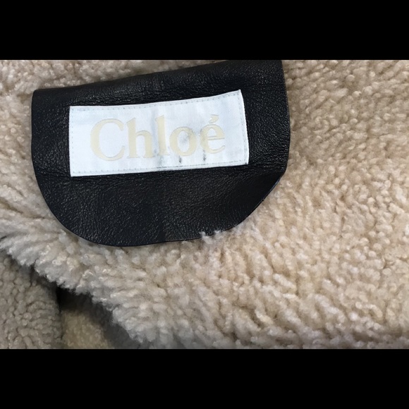 CHLOE LEATHER & SHEARLING VEST MED - Picture 12 of 12